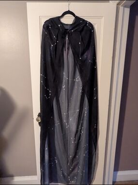 Star Constellation Sheer Hooded Cape